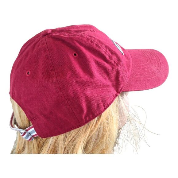 Alabama LOVE Crimson Tide Logo Hat Cap Strap Back Red 47 Brand Ladies Adjustable - Picture 4 of 10